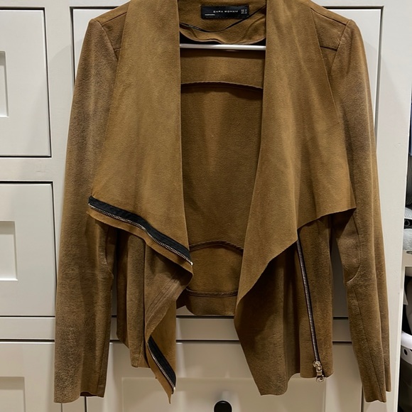 zara suede shacket